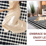 Chic Black and White Checkerboard Style(Black)