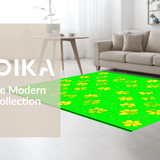 Lively Floral Inspired Decor(Green)