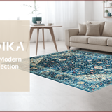 Rustic Ethnic Patterned Design(Blue)