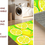 Bold Tropical Graphic Floor Accent(Yellow)