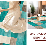Contemporary Checked Earthy Tones(Green)
