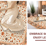 Stylish Distressed Floral Harmony(White)
