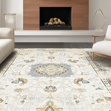 Refined Geometric Black Accents(Beige)