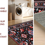 Minimalist Bold Floral Accent(Black)