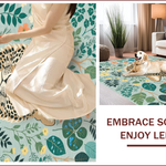 Ultra Soft Area Rug, Non Slip, Stain Resistant, Washable Area Rugs for Living Room, Bedroom, Modern Colorful Jungle Animal Play Rug(Gray) - ODIKA