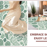 Ultra Soft Area Rug, Non Slip, Stain Resistant, Washable Area Rugs for Living Room, Bedroom, vintage insect pattern(Ivory) - ODIKA