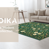Luxurious Emerald Botanical Imagery(Green)