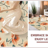Modern Beige Geometric Floral(Beige)