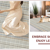 Chic Vintage Checkered Motif(Beige)