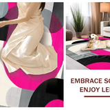Bold Retro Circular Geometry Palette(Pink)
