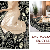 Vibrant Earthy Floral Composition(Black)