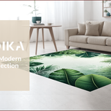 Tropical Green Botanical Kitchen Non Slip(Green)