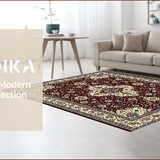 Traditional Classic Floral Motif(Red)