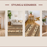 Rustic Brown Cream Man Cave Fishing(Beige)
