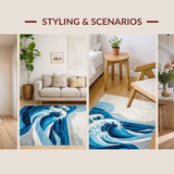 Minimalist Gray Trellis(Blue)