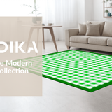 Fresh Earthy Green Tiled Design(Green)