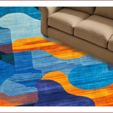 Vibrant Abstract Expressionist Palette(Blue)