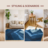 Majestic Mountain Silhouette Aesthetic(Blue)