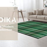 Vibrant Modern Plaid Fusion(Green)