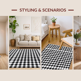 Chic Monochrome Patterned Style(Black)