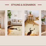 Deer Hide Patterned for Cozy Spaces(Beige)