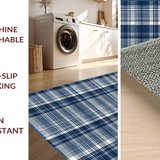 Luxurious Textured Tartan(Blue)