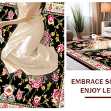 Whimsical Dark Floral Fusion(Black)
