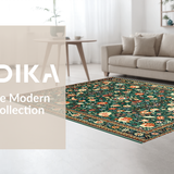 Modern Geometric Floral Fusion(Green)