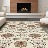 Vibrant Modern Geometric Arrangement(Beige)