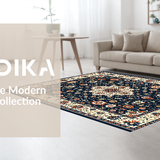 Elegant Floral Medallion Aesthetic(Blue)