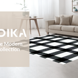 Rustic Black and White Lattice(Black)