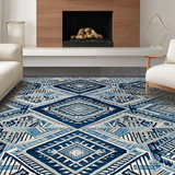 Artful Minimalist Patterned Surface(Blue)