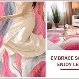 Sophisticated Pink Gray Tiled Motif(Pink)