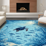 Elegant Turtle themed Decorative Accent(Blue)