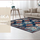 Lively Geometric Contemporary Flair(Blue)