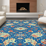 Chinoiserie Blue and White Floral Elegance(Blue)