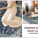 Elegant Blue Tiled Motif(Blue)