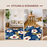 Trendy Navy Floral Composition(Blue)