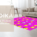 Charming Pink Geometric Play Space(Pink)