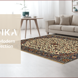 Traditional Floral Entryway for High Traffic Areas(Ivory)