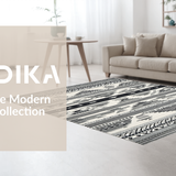 Minimalist Gray Trellis Design Style(Black)