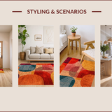 Multi Colored Entryway Non Slip(Red)