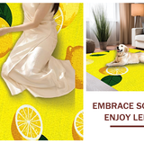 Cheerful Lemon Fruit Motif(Yellow)