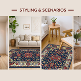 Rustic Vintage Floral Design(Blue)