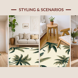 Serene Tropical Landscape Decor(Beige)