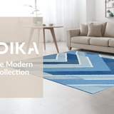 Vibrant Coastal Inspired Geometric Motif(Blue)