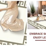 Refined Distressed Floral Medallion Style(Beige)