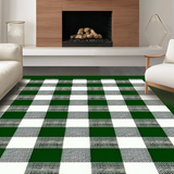Artful Green and White Tartan Style(Black)