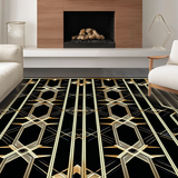 Dramatic Seamless Art Deco Influence(Black)
