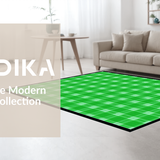 Contemporary White Checkerboard Aesthetic(Green)